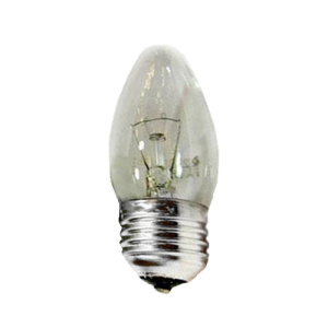 Лампа накаливания FAVOR B36 40W E27 CL свеча прозрачная