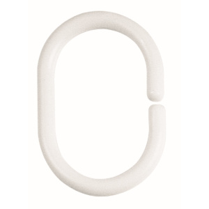 Кольца для штор в ванную SANAKS 75000 пластик, белые (14 штук)
