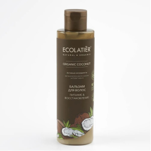 Бальзам для волос ECOLATIER Organic coconut Питание & Восстановление 250мл