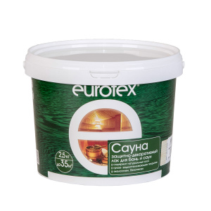 Лак для бань и саун EUROTEX (2,5л)