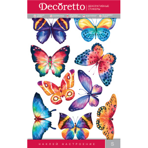 Наклейки интерьерные Decoretto Акварельные бабочки  AI 1006