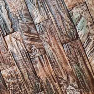 Камень декоративный Древесный кирпич, Лесной (0,8кв.м)гипс