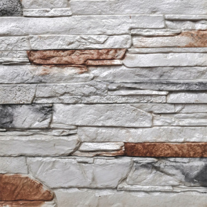 Камень декоративный Сланец Замковый, Лондонский дым Массив (0,48кв.м)гипс