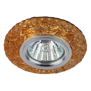 Светильник точечный ЭРА DKLD4 TEA/WH+PU MR16 подсветка LED, коричневый