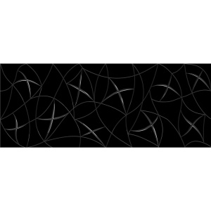 Декор AZORI Vela Nero Stella 20,1х50,5 (587112002) черный