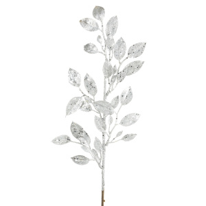 Растение искусственное Ветка Серебристая 72x17см