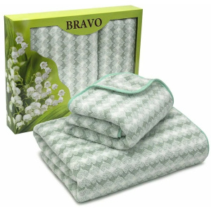Набор полотенец BRAVO Весна м0899_0350х80см+70х130см зеленый