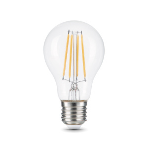 Лампа светодиодная филаментная GAUSS Filament А60 Е27 12W 1250lm 4100К