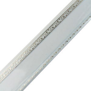 Шина потолочная с планкой Magellan ДНК Ажур 3-рядная 1,6м белый с серебрянным декором